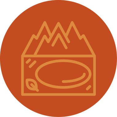 Bir ahşap simgenin vektör illüstrasyonu