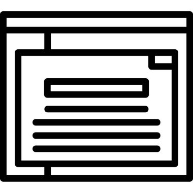 Web simgesi, vektör illüstrasyonu