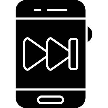 ses dalgası çizgisi simgesine sahip akıllı telefon, vektör illüstrasyon tasarımı