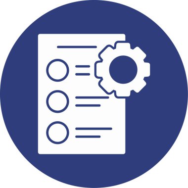 Kontrol listesi. Web simgesi basit tasarım