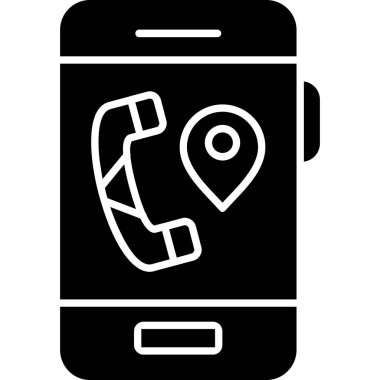 Cep telefonu simgesini katı bir şekilde ara