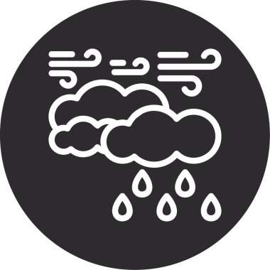 Yağmur bulutu simgesi, satır biçimi