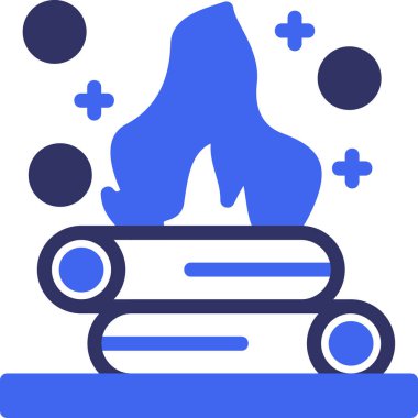 Yangın. Web simgesi basit illüstrasyon