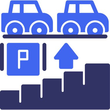 Otopark simgesi taslak biçiminde