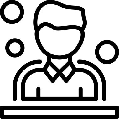 Avatar iş adamı simgesi