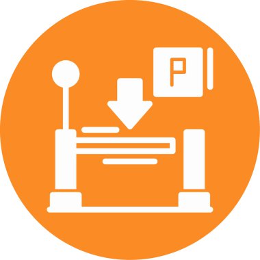 Yazıcı. Web simgesi basit illüstrasyon