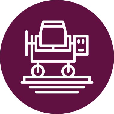 benzersiz tren simgesi vektör simgesi