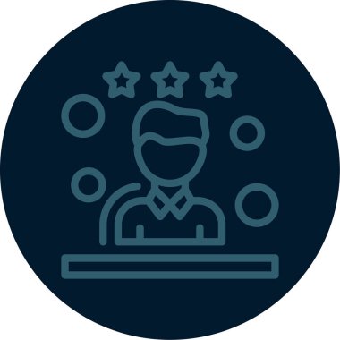 Beyaz arkaplanda izole edilmiş müşteri servis vektörü illüstrasyonu