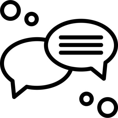 konuşma balonu simgesi, vektör illüstrasyonu