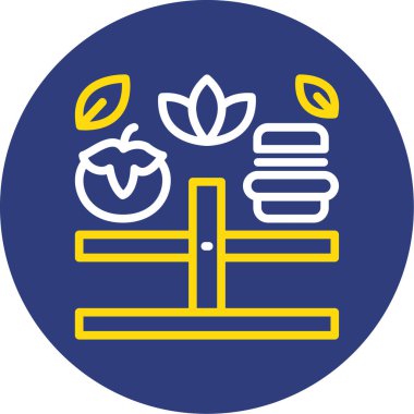 Gıda simgesinin vektör illüstrasyonu