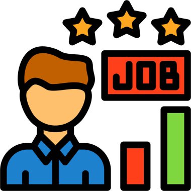 İş. Web simgesi basit illüstrasyon