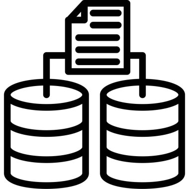 veri depolama vektörü simgesi