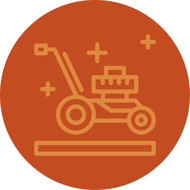 Bir araba simgesinin vektör illüstrasyonu