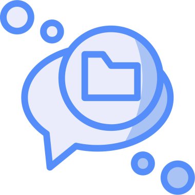 Sohbet mesaj simgesi - ana hatlar biçimi