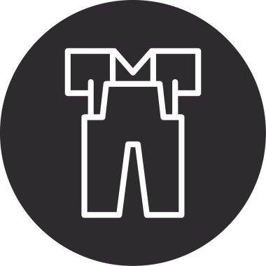 Tek bir izole simgenin vektör illüstrasyonu