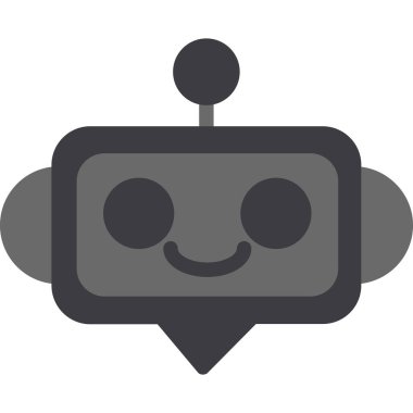 Robot simgesinin vektör illüstrasyonu