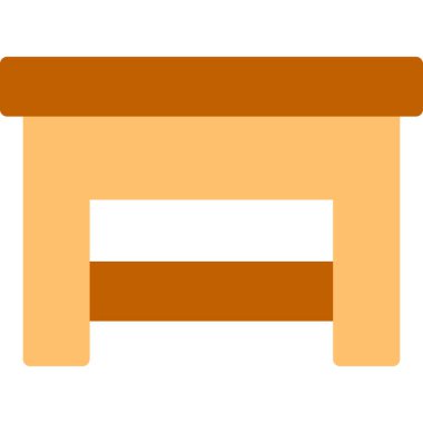 mobilya ikonu vektör illüstrasyonu