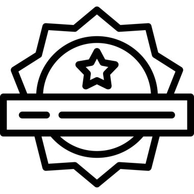 Rozet simge vektör çizim