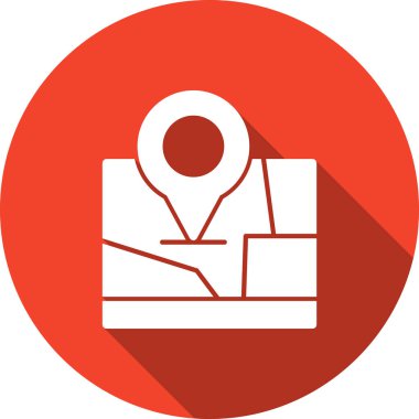 konum pin haritası simgesi düz biçimli