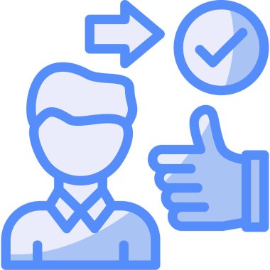 iş adamı simgesini tam taslak biçiminde kontrol et