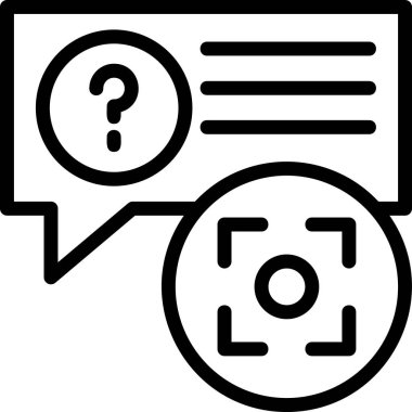 Sohbet simgesi, vektör çizimi