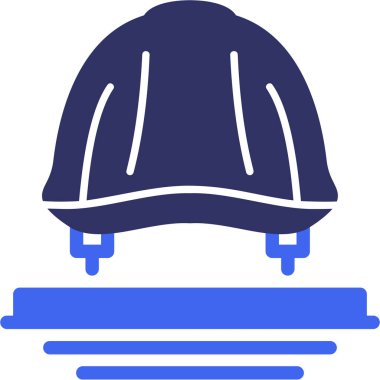 Miğfer. Web simgesi basit illüstrasyon