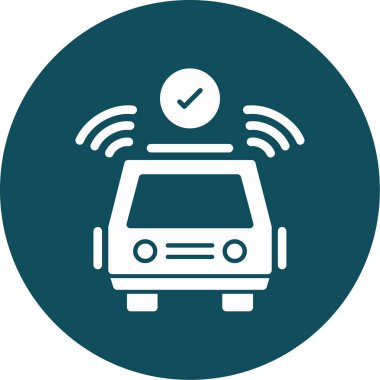 araba simgesi, vektör illüstrasyonu