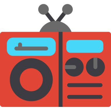 Düz biçimli müzik çalar simgesi