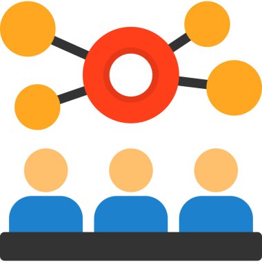 şebeke. Web simgesi basit illüstrasyon