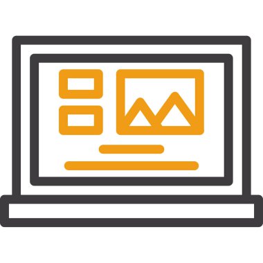 Web simgesi, vektör illüstrasyonu