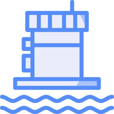 Yüzme havuzu. Basit simge