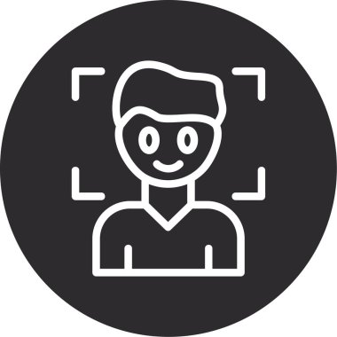 İnsan simgesinin vektör illüstrasyonu