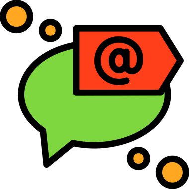 konuşma balonu simgesi, vektör illüstrasyonu