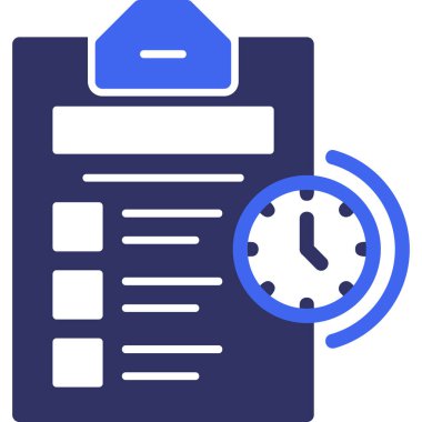 Zaman yönetimi. Web simgesi vektör illüstrasyonu