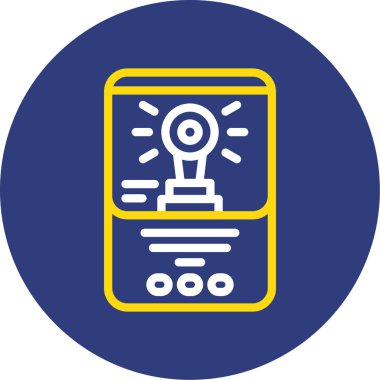 vektör lcd simgesi illüstrasyonu