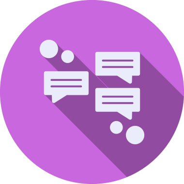 Sohbet simgesi vektör illüstrasyonu