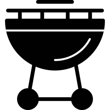 Izgara ızgara ikonu katı bir şekilde