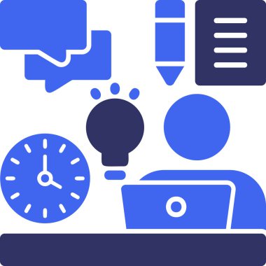 çevrimiçi pazarlama vektör çizgisi simgeleri