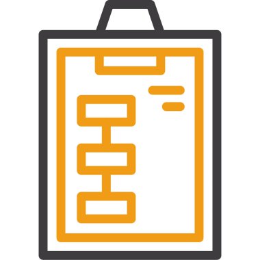 Kontrol listesi simgesi vektör illüstrasyonu