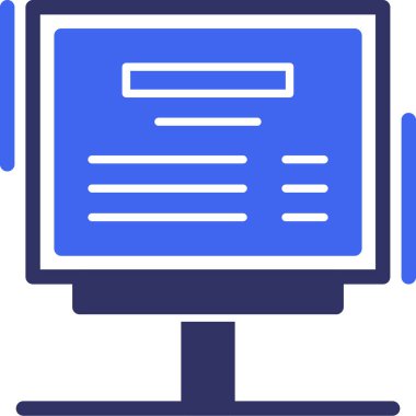 Otopark Saati Katı İki Renk, Vektör İllüstrasyonu