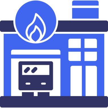 Gaz. Web simgesi basit illüstrasyon