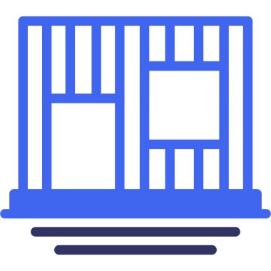 pencere simgesi vektör illüstrasyonu