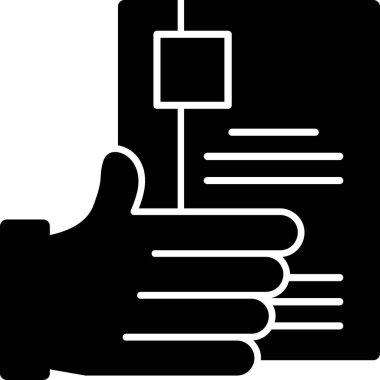 El ele tutuşma simgesi ana hat biçiminde