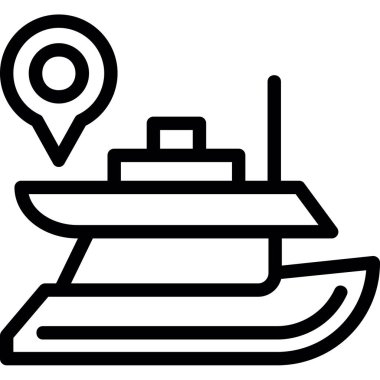 tekne simgesi modern vektör illüstrasyonu