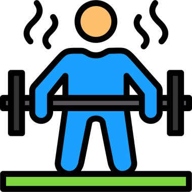 fitness adamı egzersiz simgesi