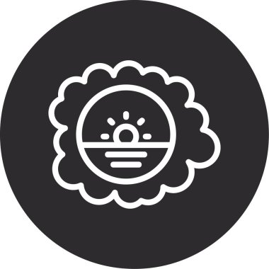 Modern simgenin vektör illüstrasyonu