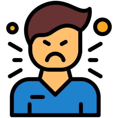 kızgın duygu simgesi simgesi - özet biçimi