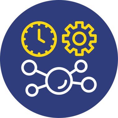 Saat simgesinin vektör illüstrasyonu