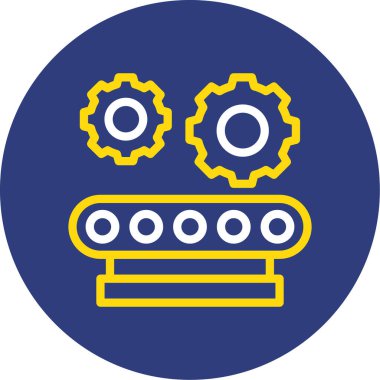 Teçhizat Web simgesi basit illüstrasyon