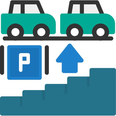 park simgesi, vektör çizimi